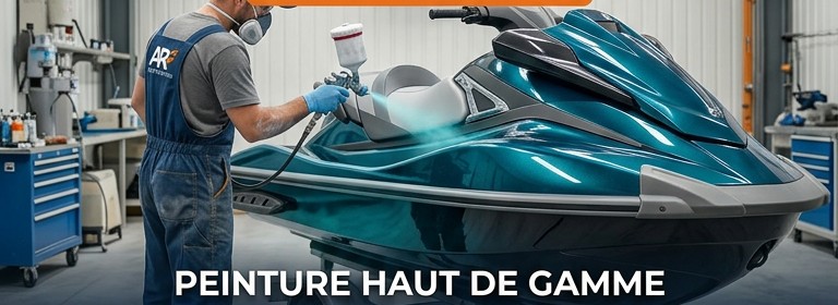 Peinture haut de gamme jet ski au pistolet
